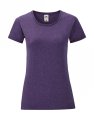 Dames T-shirt Iconic Fruit of the Loom 61-432-0 Heather Purple